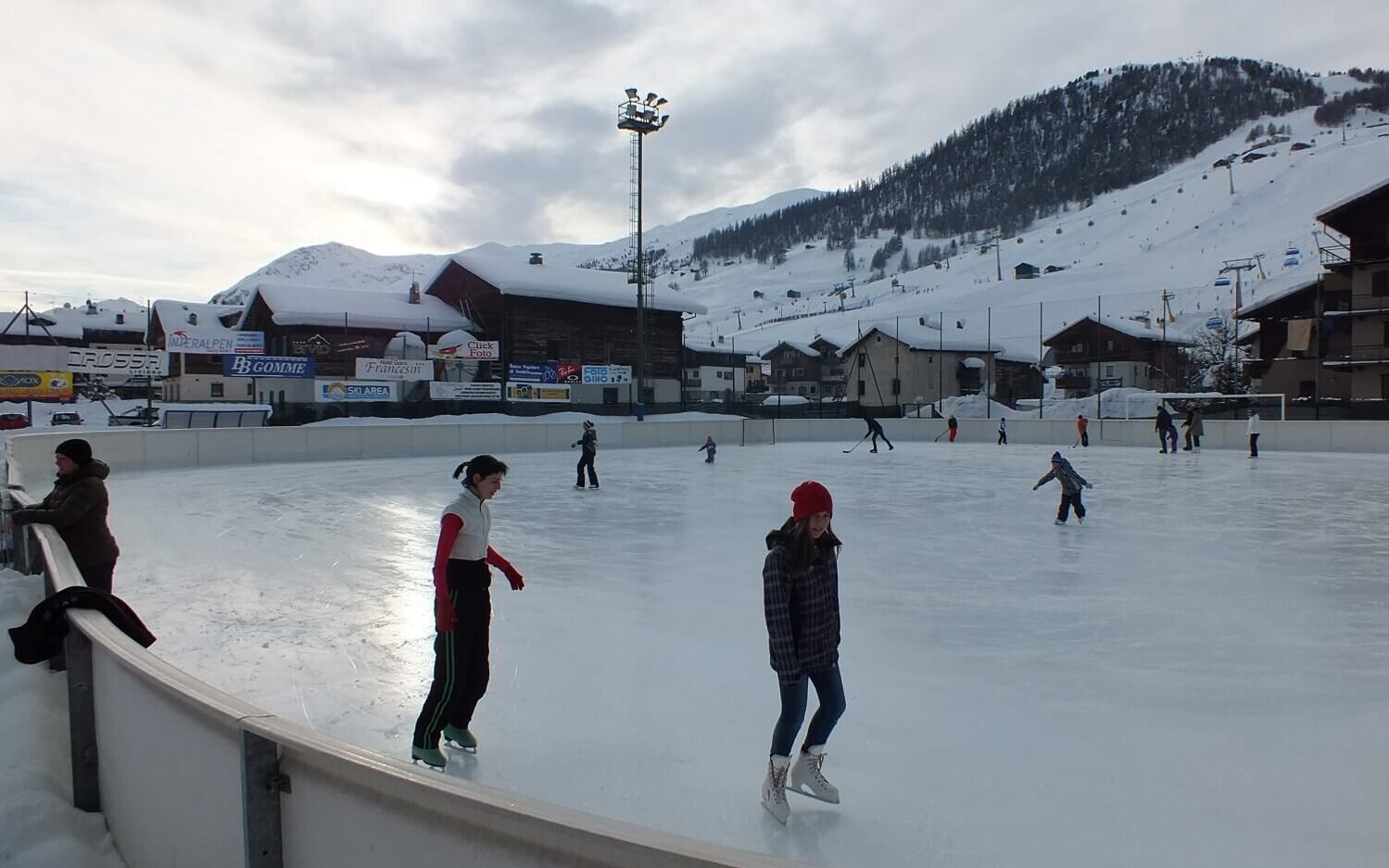 Skating in the heart of Livigno